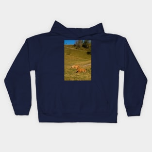 Italian Alpine Cows Kids Hoodie